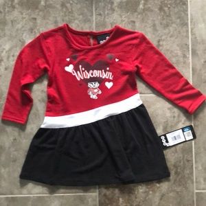 Wisconsin Badgers Toddler Dress NWT